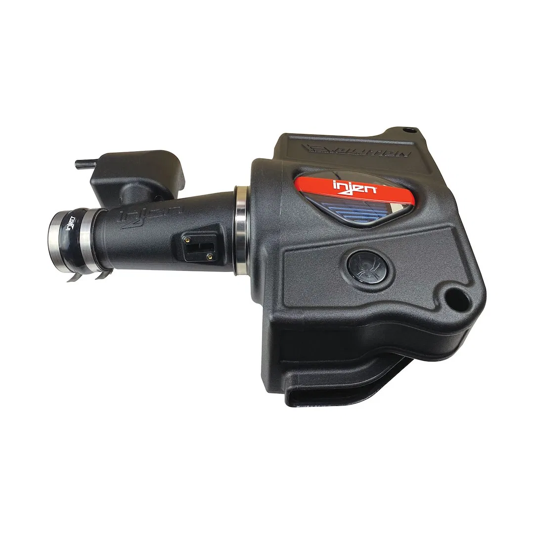 EVO1901 – INJEN Cold Air Intake, Black Polyethylene Tube Supernano-Web Blue Filter With Air Box